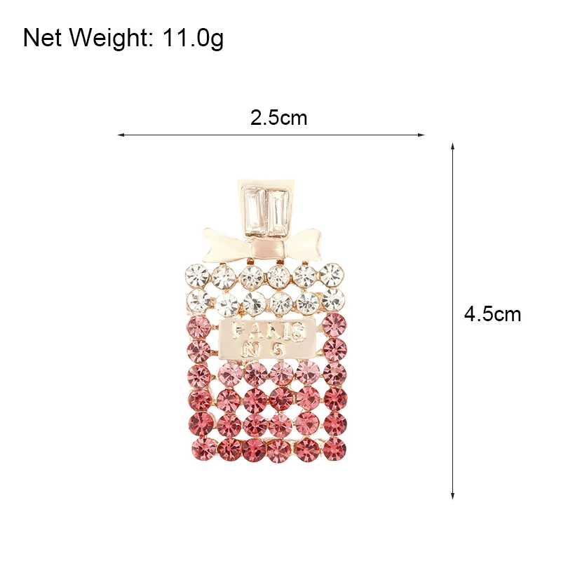 ALLYES элегантный очаровательный в виде парфюма БУТЫЛКИ спринтом Цифры 5 броши для