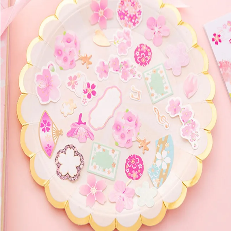 20 пачек японской вишни наклейки Цветы Дети Скрап Канцелярские товары ручной