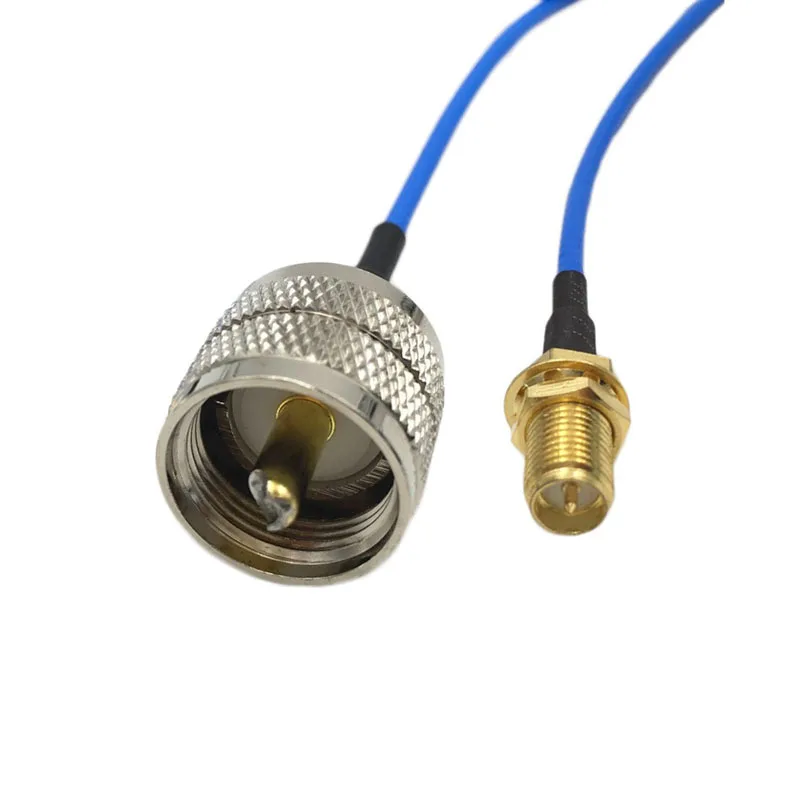 1 шт. синий RG316 кабель UHF PL259 штекер Джек 4 типа SMA / RP мужской/гнездовой разъем ВЧ
