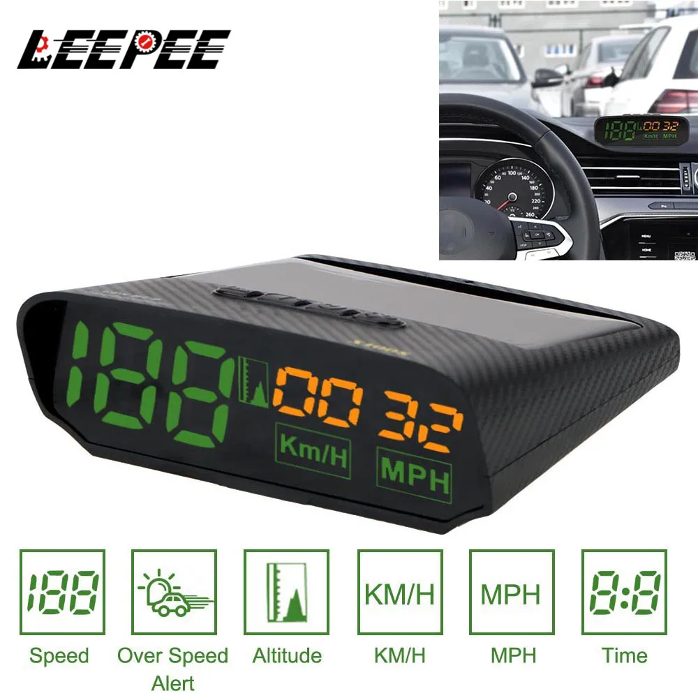 Автомобильный GPS датчик скорости X100S HUD прибор для диагностики высоты с зарядкой