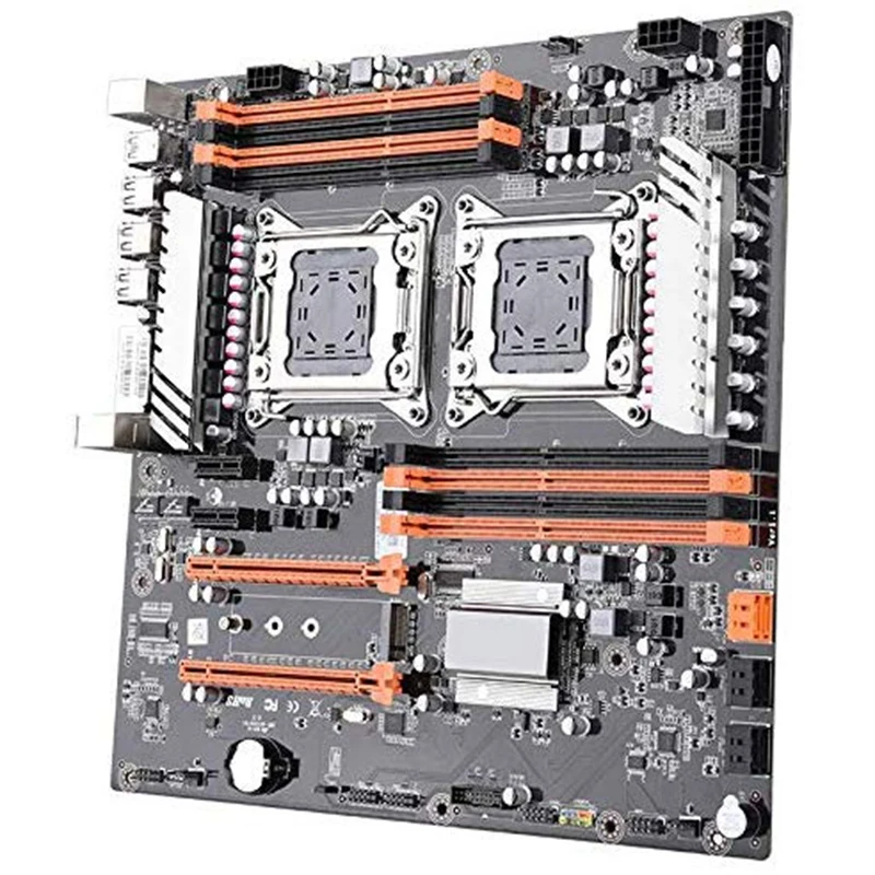 X79 двойной Процессор LGA2011 материнская плата E ATX M.2 NVME SATA3.0 USB3.0 двухканальный DDR3 256