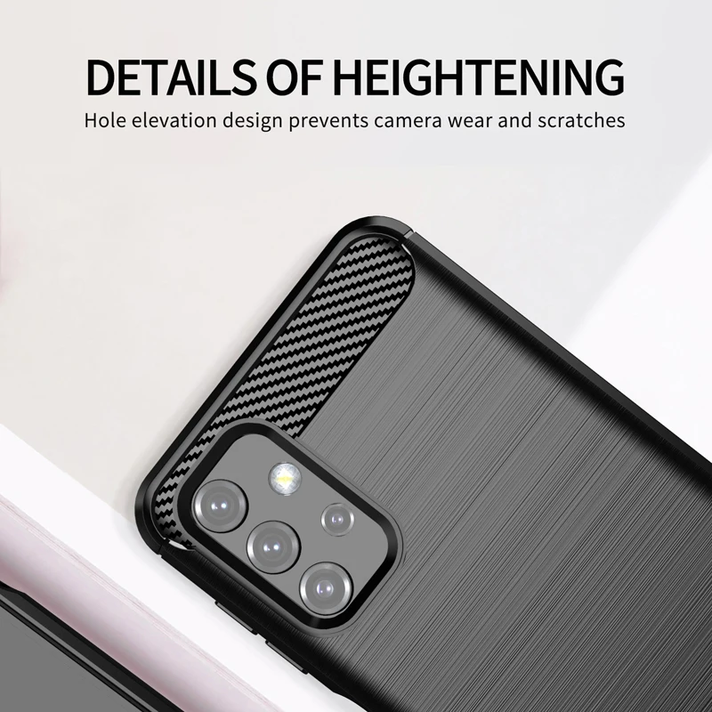 for samsung galaxy a32 case carbon fiber silicone bumper cover for samsung galaxy m52 5g m32 m22 a03s a52s cover for galaxy a22 free global shipping