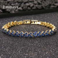 emmaya new fashion female bracelet with delicate cubic zircon two color choice in wedding party charming decoration