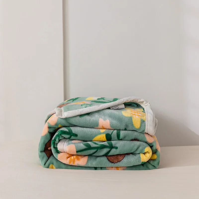 

Plush Comfort Cloud Mink Plush Printed Exquisite Thickened Weighted Throw Blanket for Home Hotel Bed Sofa Chair