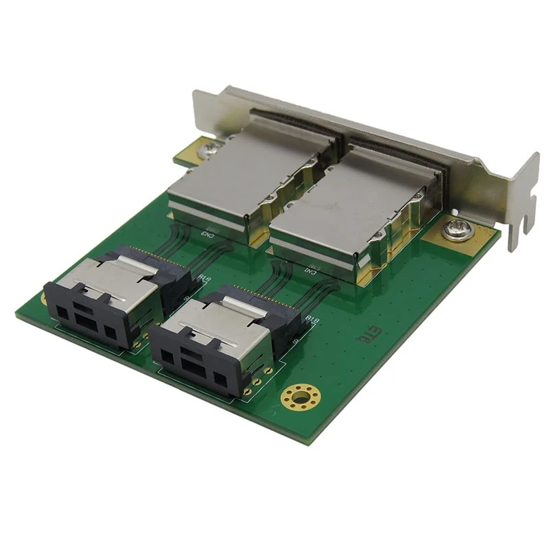 

2 Ports Dual Mini SAS SAS26P Sff-8088 TO Sas36P Sff-8087 Adapter IN PCI bracke PCI Bracket Converter