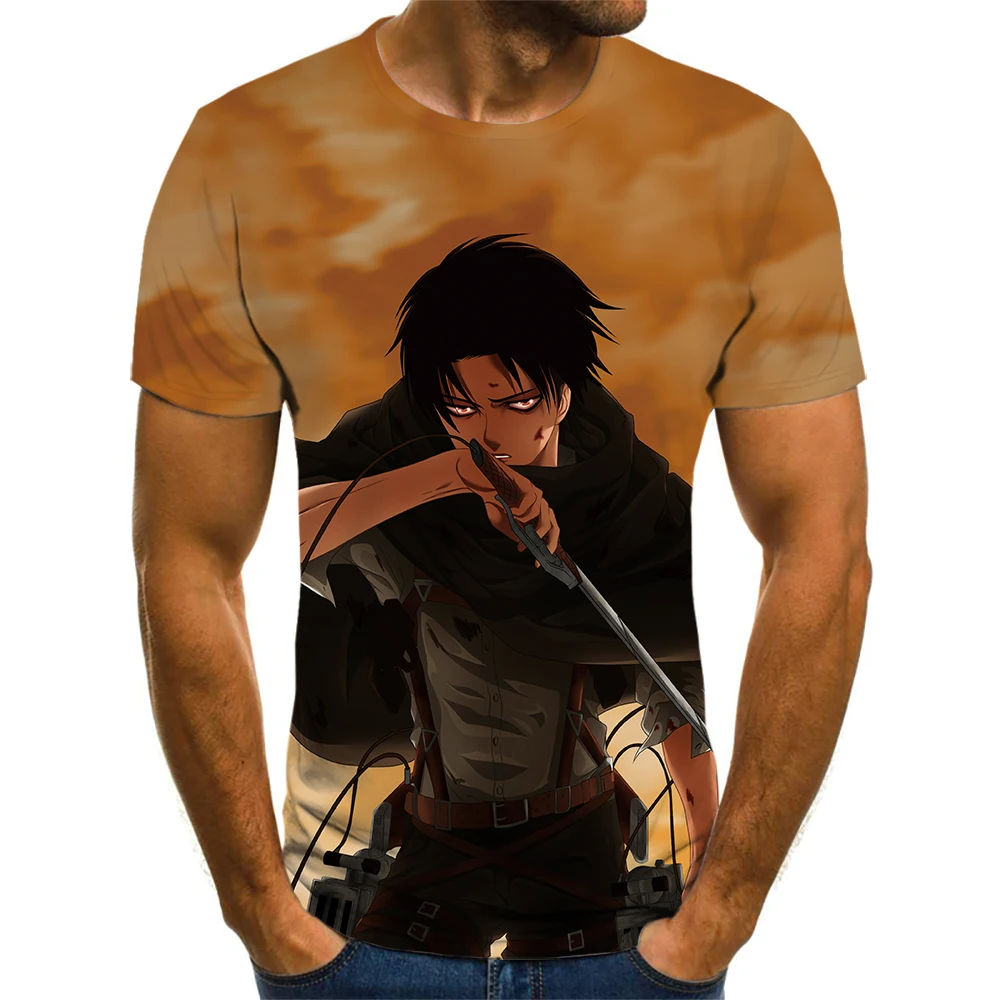 Футболка мужская с принтом атака на Титанов Повседневная Мягкая футболка