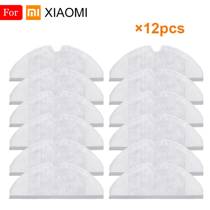 12 шт. сухая влажная Швабра чистящая ткань аксессуары для Xiaomi Mijia Roborock S50 S51 пылесос робот уборка запасные части - Цвет: 3