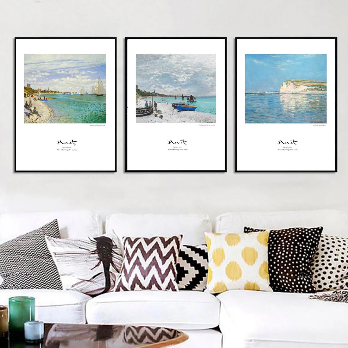 Живопись на холсте Печать плакатов фон с изображением побережья голубого моря