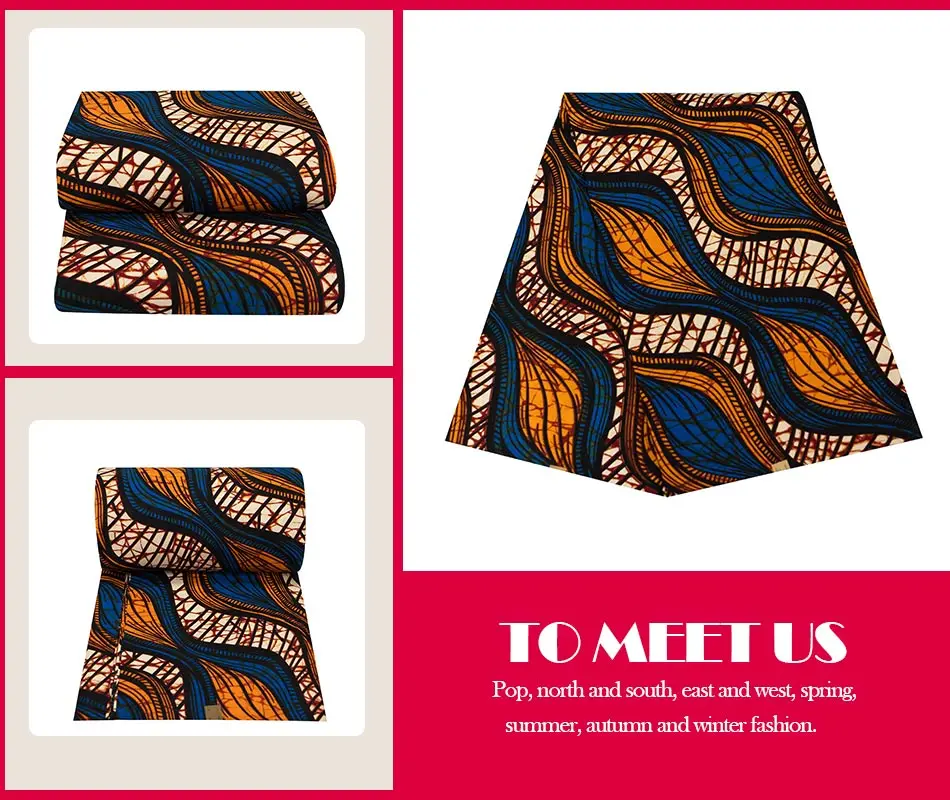 Анкара Африканский батик с принтами Pagne ткань Африка реальные воск для шитья