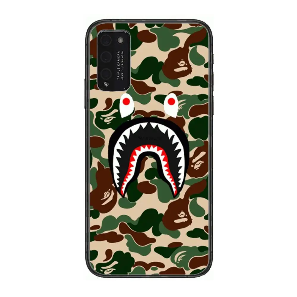 

Luxury sports brand B-bapes Clear Phone Case For Huawei Honor 10 20 30 9 X Pro Lite V 5G RU Black Etui Coque Hoesjes Comic Fash