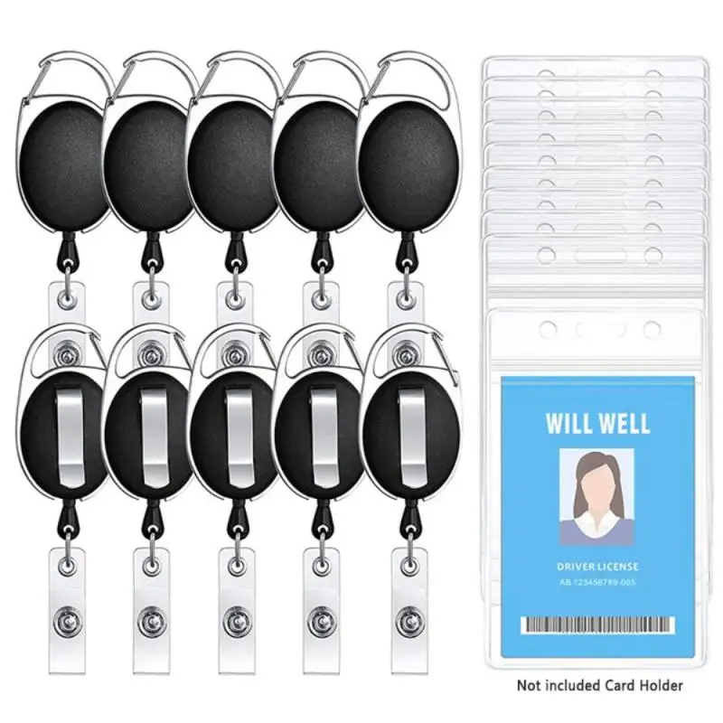 

Key Ring Retractable Key Chain Telescopic Car Keychain Certificate Card Holder Link Rings Nylon Cable Anti-lost Accessories Gift