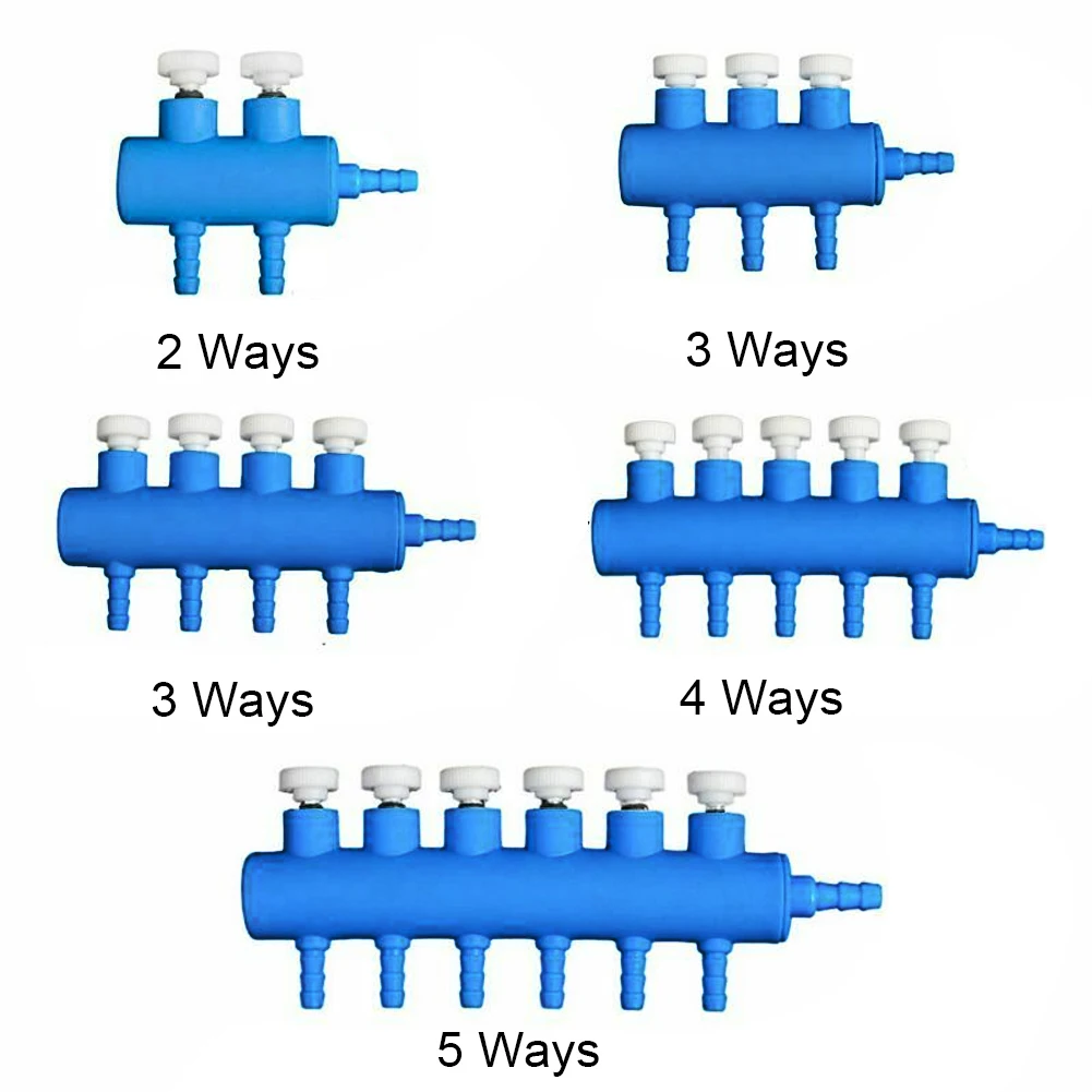 2 3 4 5 6 Way Control Air Flow Distributor Outlet Oxygen Tube Pump Accessories Useful Switch Manifold Aquarium Splitter |