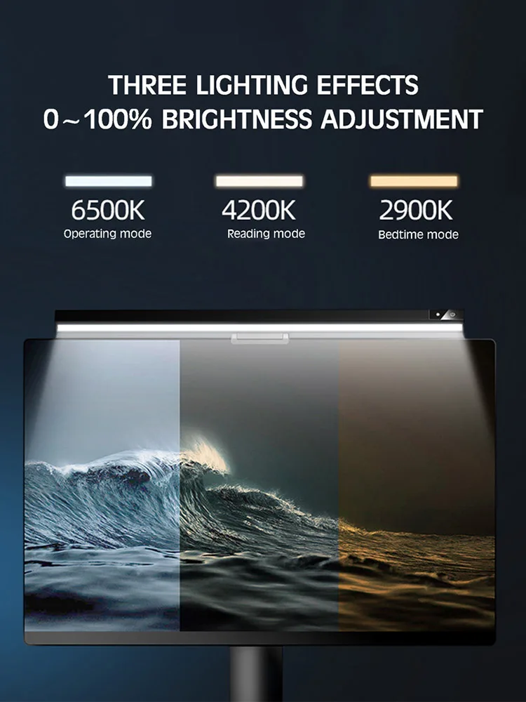 

1Pcs Stepless Dimming Eye-Care LED Desk PC Lamp For Computer PC Monitor Screen bar Hanging Light LED Reading USB Powered Lamp