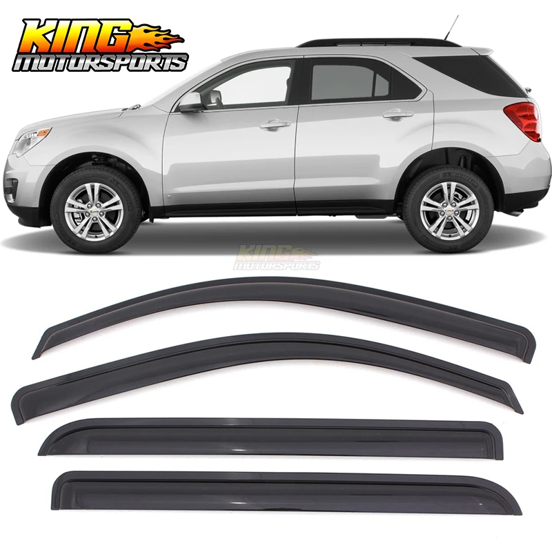 Подходит для 10 17 Chevy Equinox оконные козырьки акриловые дымовые тонированные 4 шт набор глобальная бесплатная