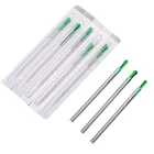 100 шт.корт. Китайская акупунктурная игла одноразовая трубчатая игла одна игла с одной направляющей трубкой инструменты для традиционного массажа красоты