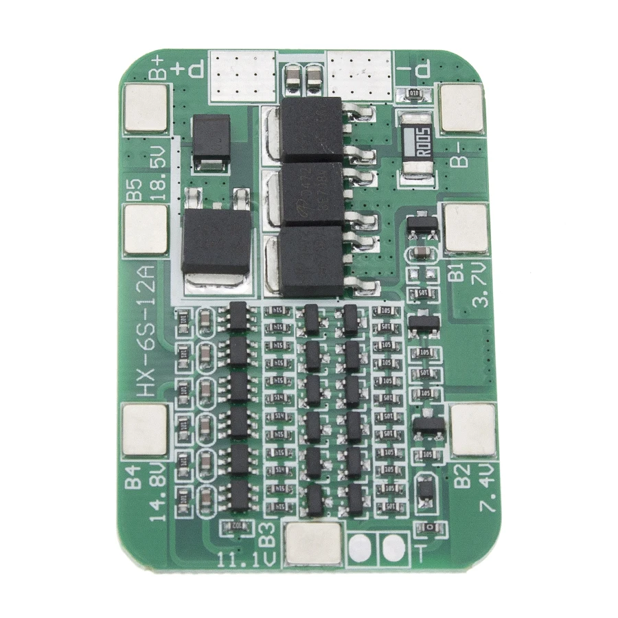 Плата защиты PCB BMS 6S 15A 24 В для 6 упаковок 18650 литий ионный аккумулятор модуль ячейки