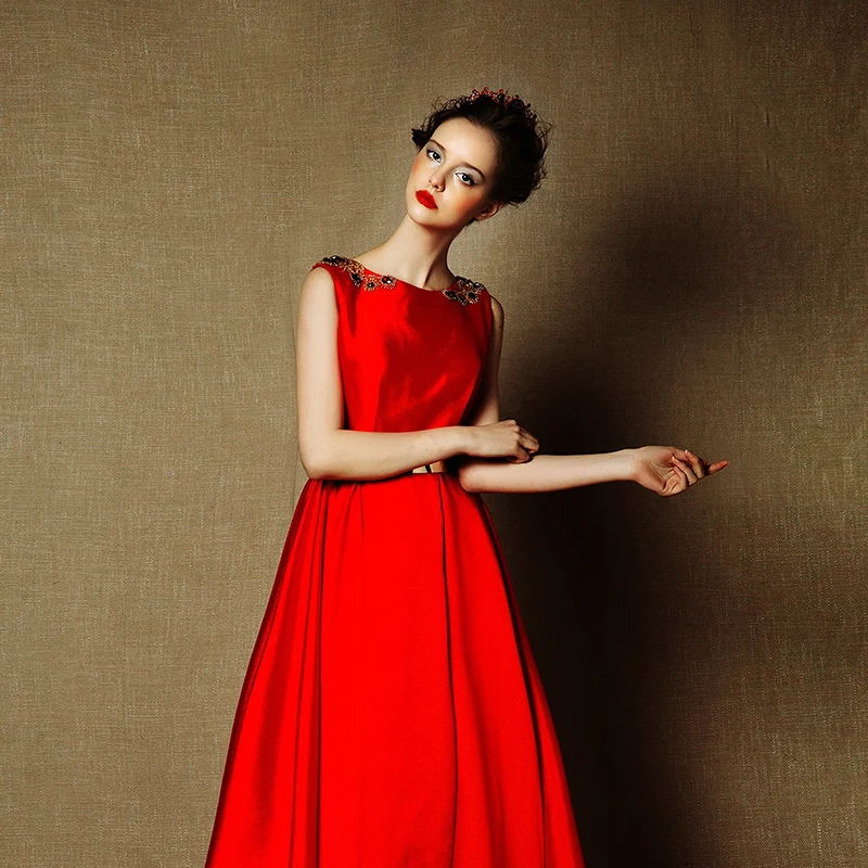 Vestidos сексуальное прозрачное вечернее платье с открытой спиной 2016 Красное
