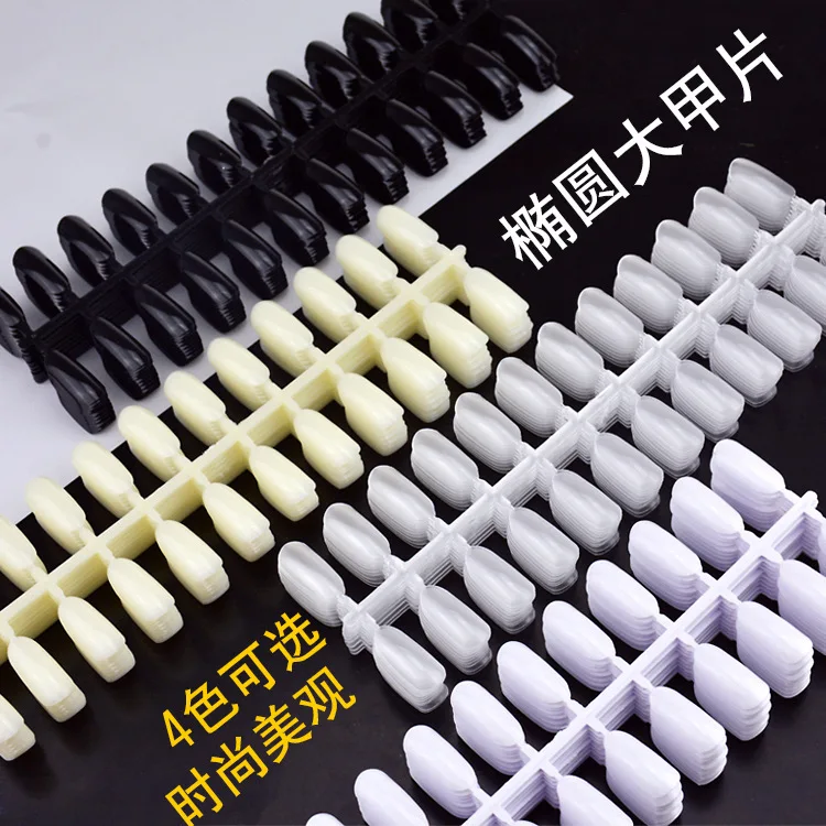 Цветная карточка для ногтей модель 3 круглых носка белый черный прозрачный цвет