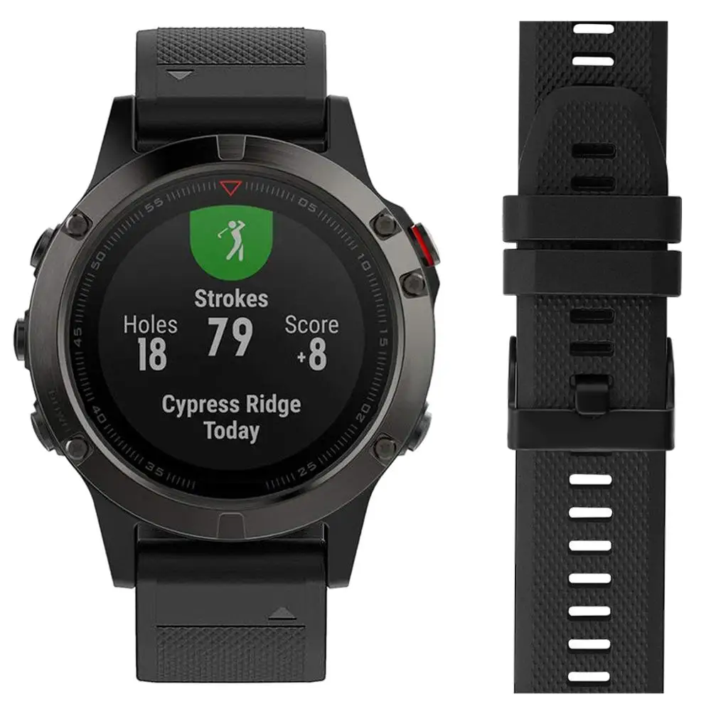 Силиконовый ремешок для Garmin Fenix 5 часов спортивный сменный браслет 51001|Ремешки