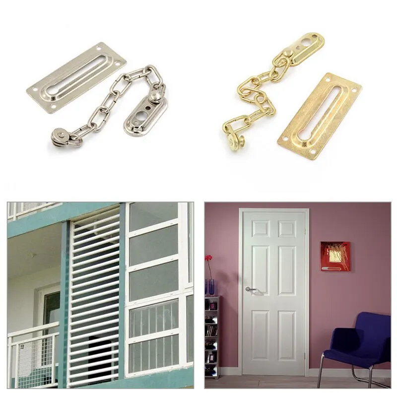 1 шт. охранная камера цепочка винт замки безопасный слайд Болт замка двери цепи