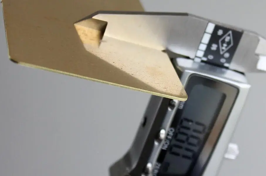 

0.8mm Thick Solid Brass Sheet Plate For Handmade DIY Blank Metal Business Card Size 85*53mm