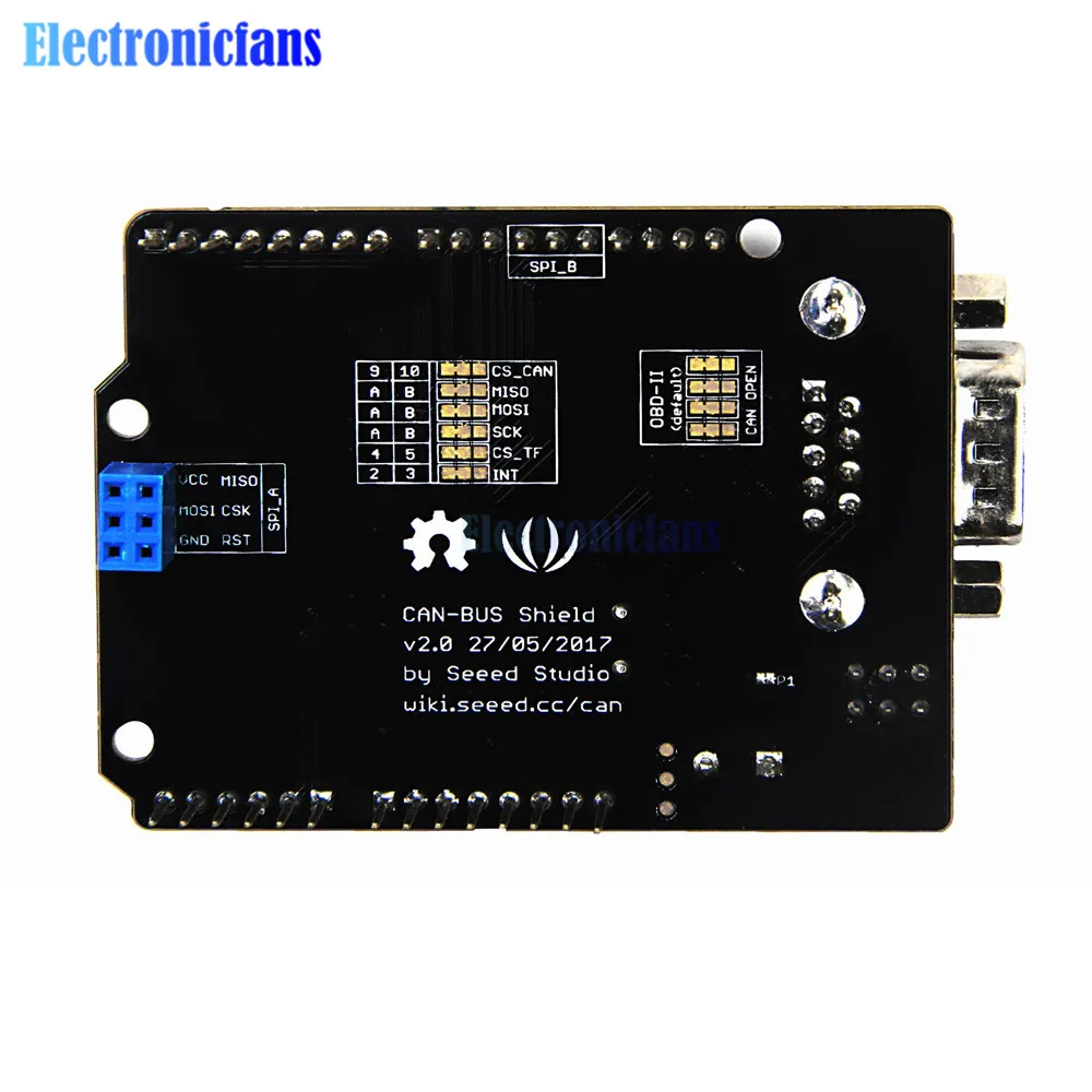 Плата контроллера CAN-BUS Shield V2 модуль трансивера использует разъем MCP2515 MCP2551 I2C UART