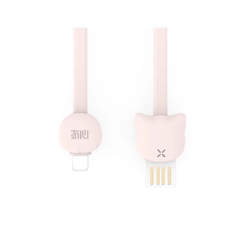 Maoxin Кот usb кабель микро 5pin милый розовый зеленый белый Мульти один цвет Кнопка мобильный телефон зарядный кабель для Android
