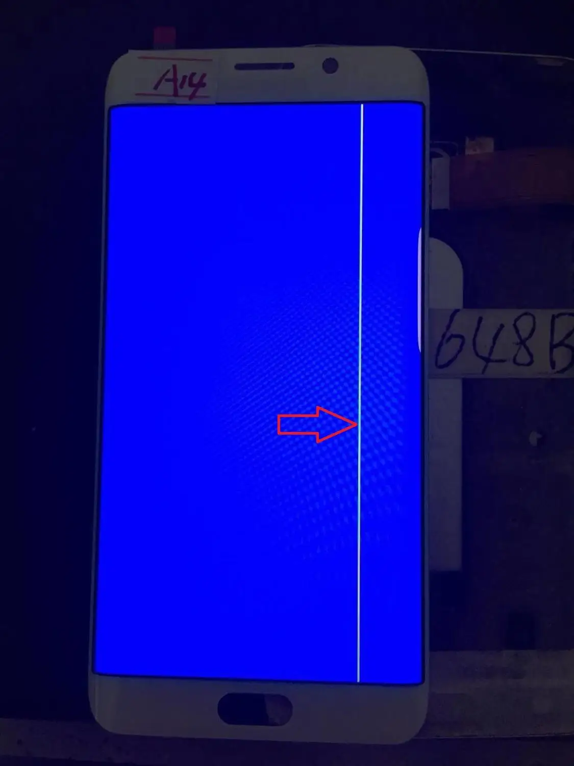 NO.A14 White 5,5 ''AMOLED lcd для SAMSUNG Galaxy s6 edge Plus G928 G928F сенсорный экран дигитайзер дисплей с линейкой - Цвет: NO.A14 White