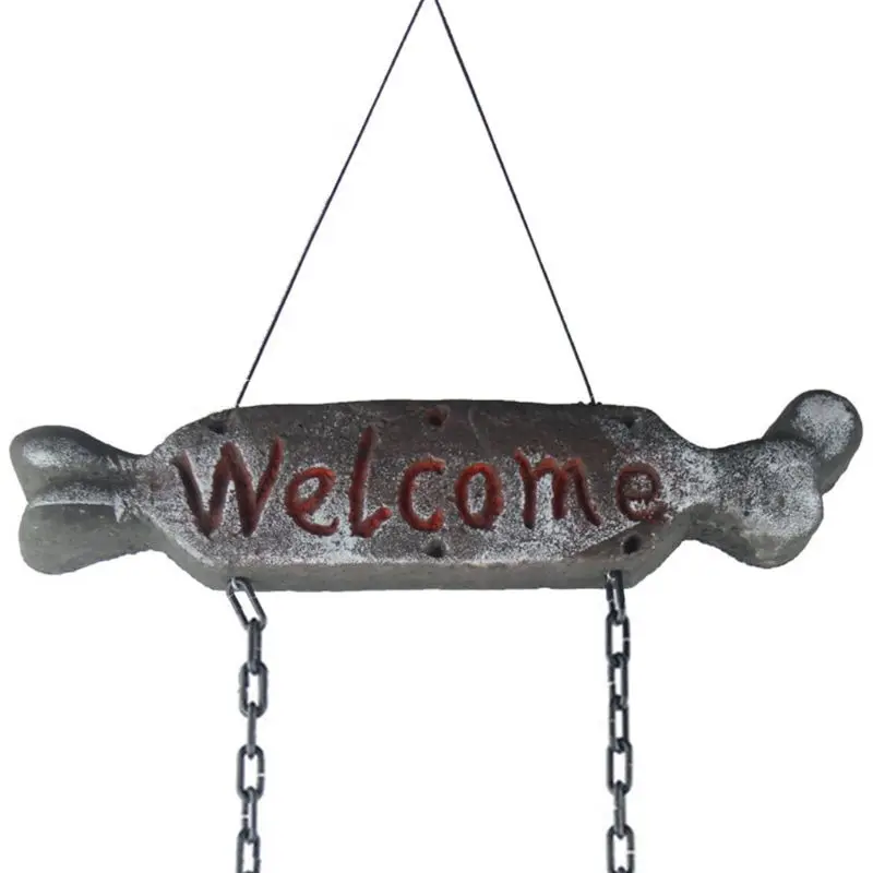 Хэллоуин пара Скелет невеста жених дверь украшение Хитрый Шутка игрушка