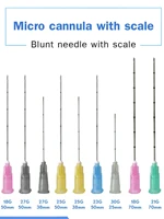 2022 fine micro cannula flexible micro cannula injection injectable micro cannula needle for butt breast 18g21g22g23g25g27g30g