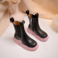 quality leather british style martin boots girls leather shoes chelsea short boots childrens shoes ankel boots childrens shoes