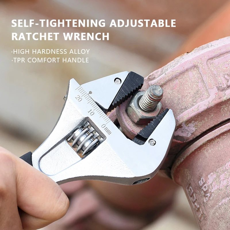 

1PCS Ratchet Tubing Wrench Flexible Spanner 8/10in Fast Universal Wrench Car Hand Maintain Repair Tool