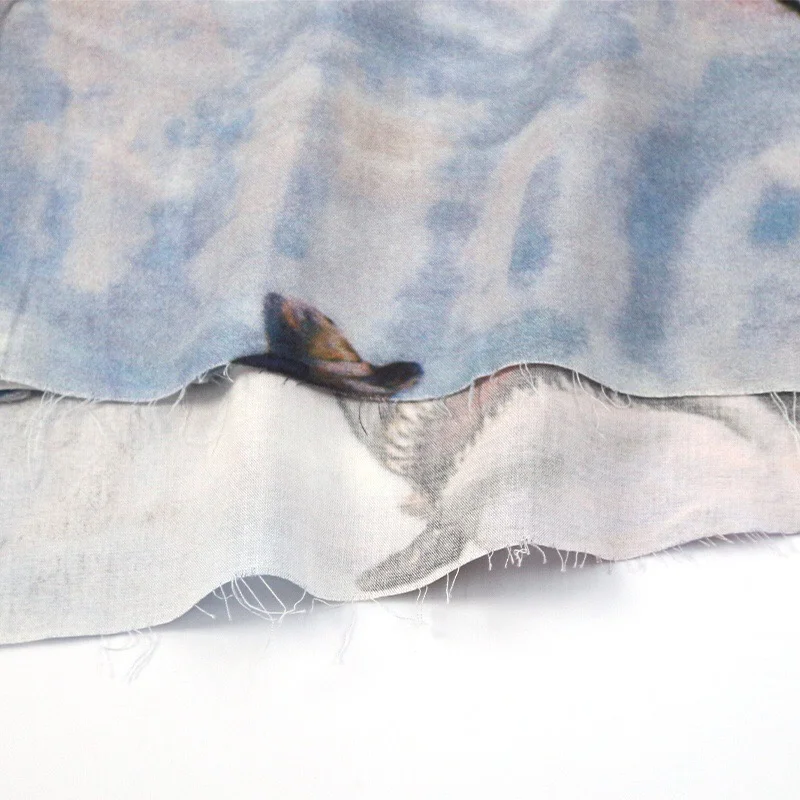 

2021ss Rhude Shark Shirts Men Women 1:1 High Quality Digital Printing Cowboy RHUDE Shirts Oversized Blouse