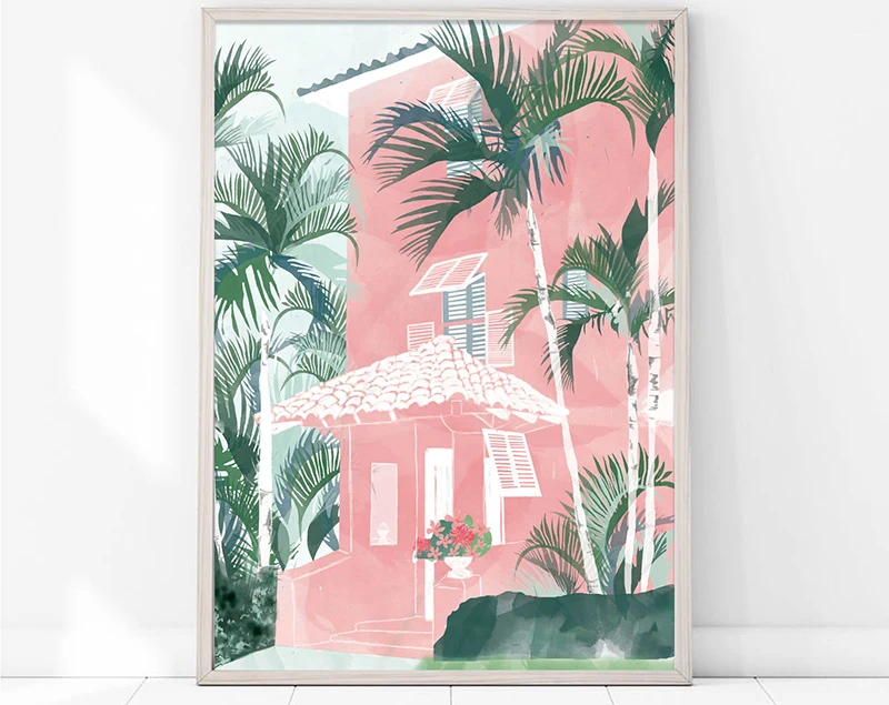 LA beach house / Palm trees Building Design Leaves | Дом и сад