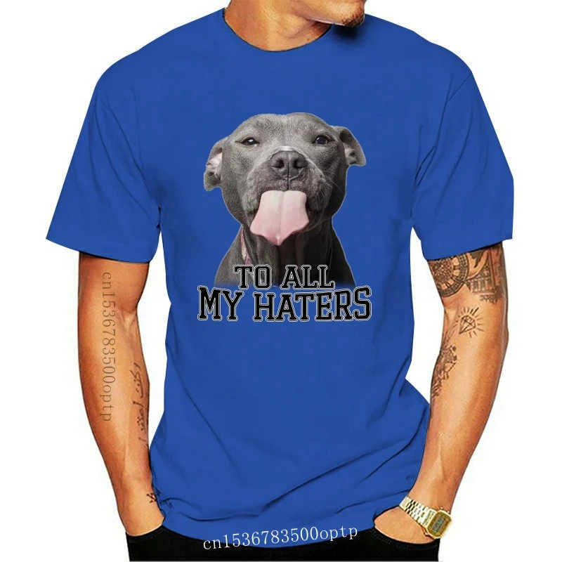 

Дизайнерская мужская футболка My Haters Pitbull Lick, классная индивидуальная футболка в подарок