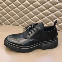 high quality fashion derby man platform shoes patent leather male formal dress office oxfords mens handmade daily flats