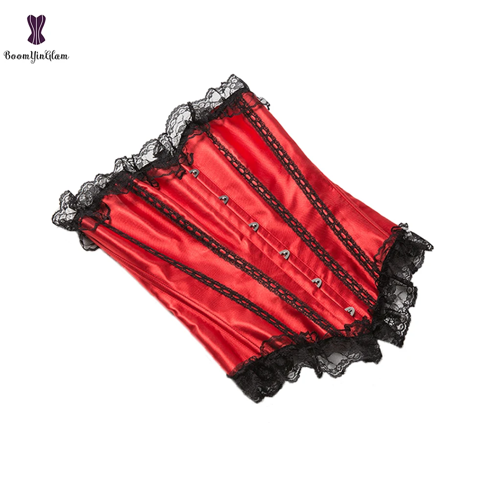 Комплект из 3 предметов сексуальный женский бюстье в стиле ретро красный корсет