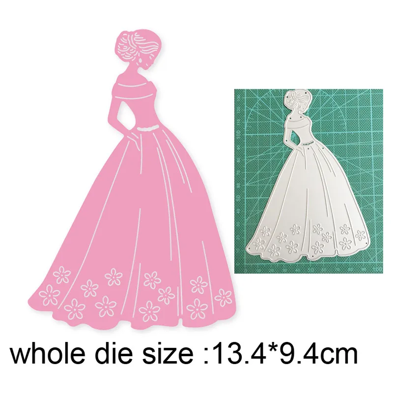 Металлические Вырубные штампы 2021 форма для свадебного платья женское украшение