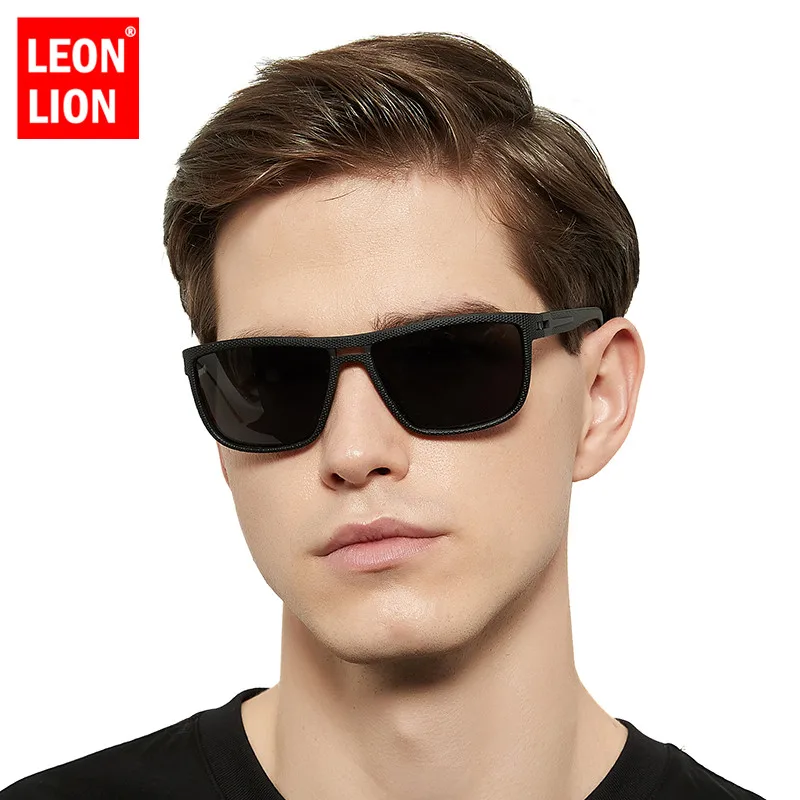 

LeonLion Polarized Retro Sunglasses Men Square Glasses Men Vintage Eyeglasses For Men/Women High Quality Lunette De Soleil Homme