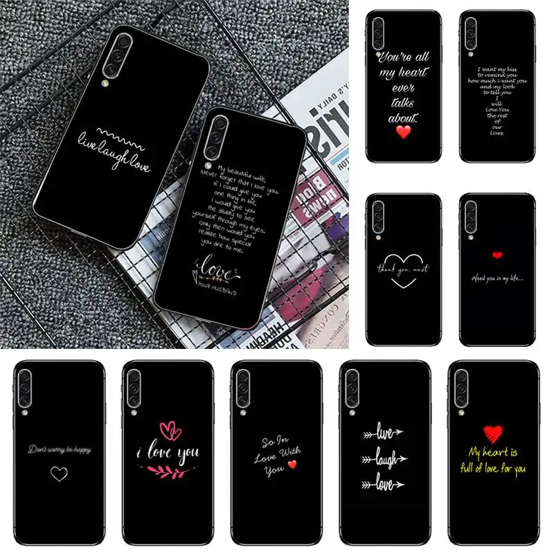 

DIY unburden Custom text LOVE Phone Case For Samsung galaxy A S note 10 7 8 9 20 30 31 40 50 51 70 71 21 s ultra plus