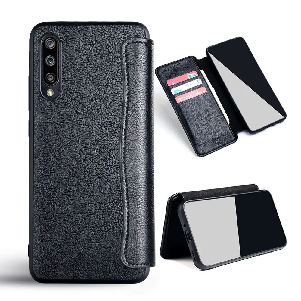 Классический чехол для Xiaomi Mi A3 A2 Lite A1 чехол-книжка из искусственной кожи с