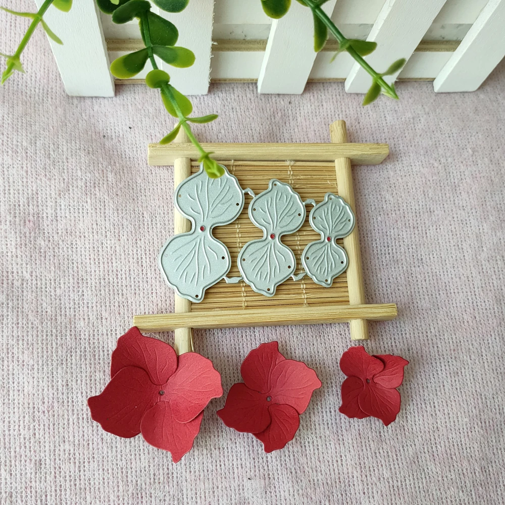 

New 3Pcs four leaf flower Cutting Dies Stencils for DIY Scrapbooking photo album Decorative Embossing DIY Paper Cards