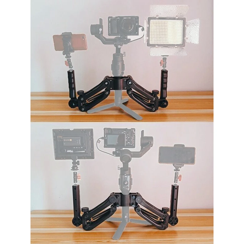 

Dual Handle Grip Handheld Handlebar Extension Stand Mount Holder Gimbal Stabilizer for DJI Ronin S OSMO Pro