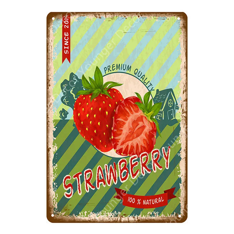YD3619EI Продукты, фрукты, овощи металлические знаки Organge сок Винтаж Плакат Паб Бар Магазин сад Кухня Декор дома стены украшения YI-150 - Цвет: YD3619EI