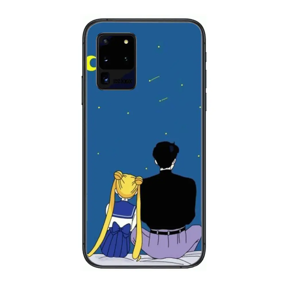 

Sailor Moon Phone cover hull For SamSung Galaxy S 6 7 8 9 10 20 21 Plus Edge E note 5G Lite Ultra black soft bumper