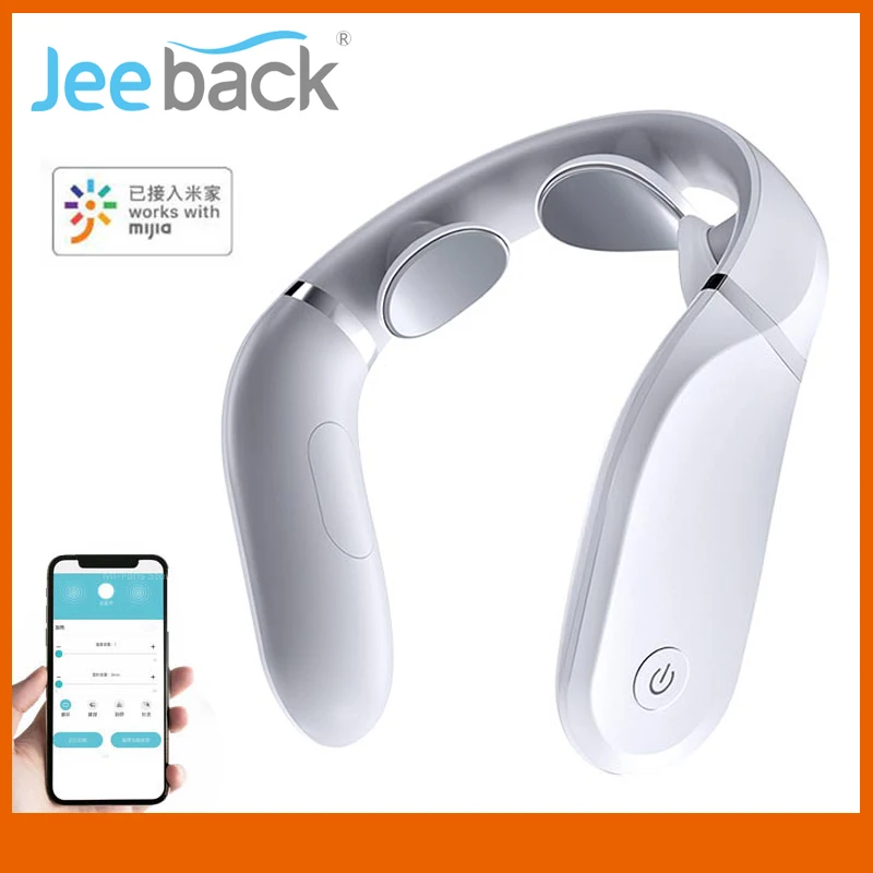 Массажер шейного отдела Jeeback G2 TENS Pulse массажер для спины и шеи с инфракрасным
