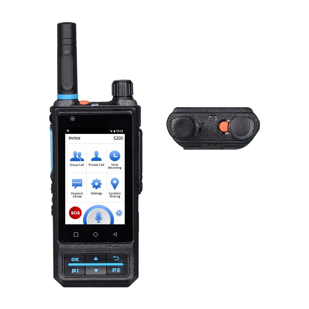 Inrico 4G сеть радио S200 Android 7 0 LTE/WCDMA/GSM POC работает с реальным ptt Zello Walkie Talkie Global Call |