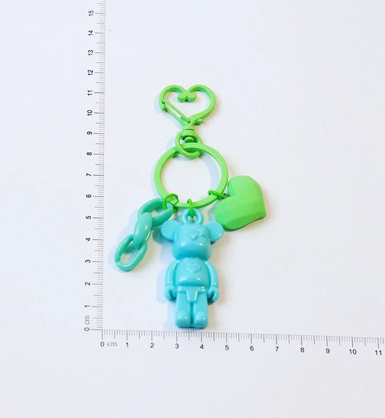 DIY смешанные цвета аниме мультфильм Popobe мрачный медведь подвеска из смолы