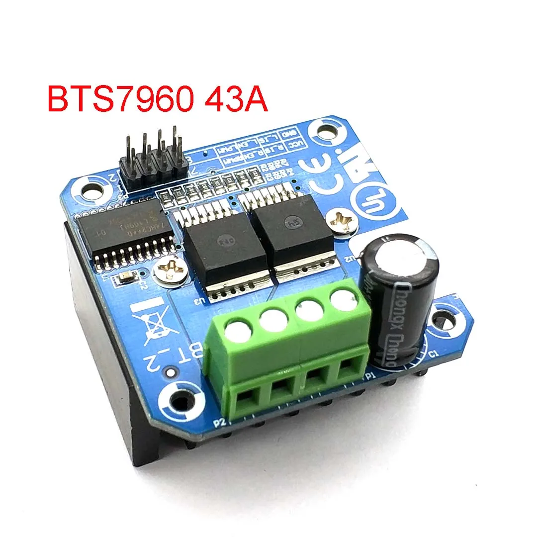 

Double BTS7960 43A H-bridge High-power Motor Driver Module Smart Car