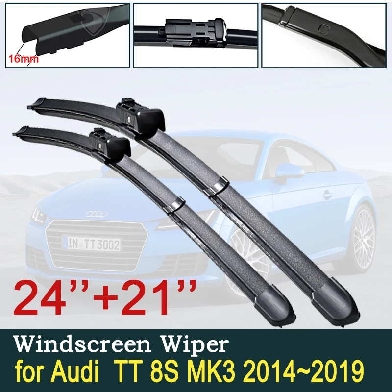 

for Audi TT 8S MK3 2014~2019 Car Wiper Blades FV Front Windscreen Windshield Wipers Car Accessories Stickers 2015 2016 2017 2018